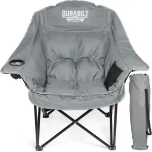 듀라빌트 오버사이즈 XL 헤비 듀티 의자 - 와이드 폴딩 캠프 스포츠 야구 캠핑 야외 모험을 위한 휴대용