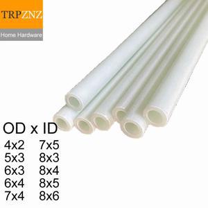 백색 유리 섬유 관 고압 저항하는 단단한 빈 플라스틱 절연제 고열 저항 부식 방지