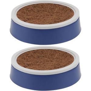 POPETPOP 조류 둥지 문조 있는 앵무새를 횟대 햄스터 앵무새알통 접시 원목색