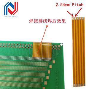 FPC FFC 용접 케이블 PCB 와이어 커넥터 2.54mm 피치 3P 4 5 6 7 8 9 10 12 20 22 2 개 핀 24 26 28 30 핀