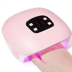 타이머 UV LED 젤네일 램프 핑크UVLED젤 셀프 아트도구 젤LED LED젤