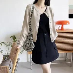 패션스타일 프리버튼 가디건 여자 니트