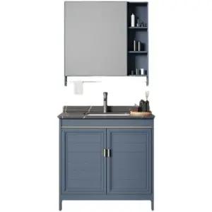 세면기 하부장 세트 소형 세라믹 일체형 사각 화장실