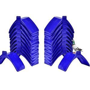 자오아오 40개 비둘기 스탠드 받침대 플라스틱 랙 새 홀더 프레임 용품 액세서리, 파란색 40