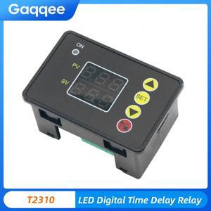T2310 LED 디지털 시간 지연 릴레이 사이클 타이머 제어 스위치 휴대용 조정 가능 타이밍 DC 12V AC110-220
