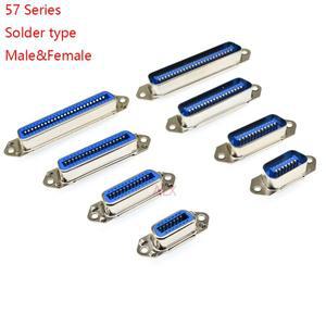 1PCS 남성 여성 Centronics 커넥터 57 시리즈 14243650Pin 90도 Soler 와이어  프린터 소켓