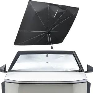 테슬라 사이버트럭 2024 2025 선쉐이드용 BESTAOO 윈드실드 선쉐이드 5겹 자외선 및 단열 전면 창문 커버