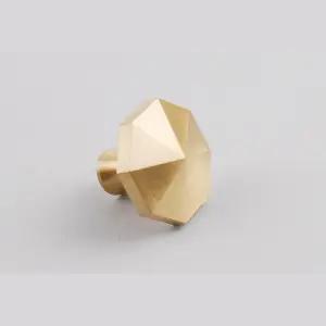 가구의 업그레이드 황동팔각 1구손잡이 모던한손잡이 활용도가높은 간편한사용 가구부속자재 가구손잡이