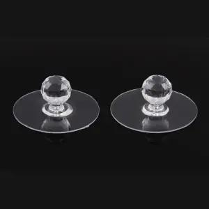 서랍장등 투명한 접착식 가구손잡이 2개입 모던한손잡이 가구DIY DIY철물부속 DIY가구만들기 가구장식 철물