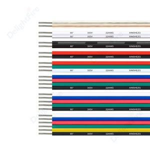 23456pin 전기 와이어 LED 케이블 RGB SMD WS2812B 스트립 빛 JST 커넥터에 대 한 5-100m 연장