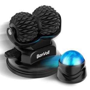 근막 방출용 밴볼 롤러 마사지 볼 세트, 근육 심부 조직 마사지, 림프 배액, 트리거 포인트 치료용 벽 장착형 흡입 컵, 요통 및 신체 모든 부위 감소