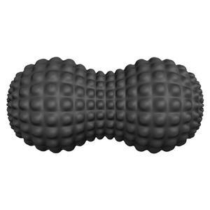 셀웨어 땅콩 마사지 볼, 뒷목 어깨 척추 다리 엉덩이용 더블 라크로스 롤러 딥 티슈 볼 트리거 포인트 근육 블랙