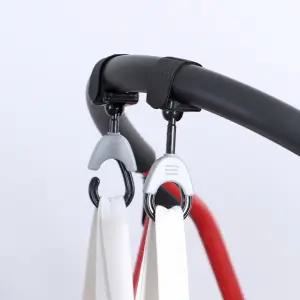 2P 걸이 유모차 후크 가방고리 악세사리 차량용 2중안전