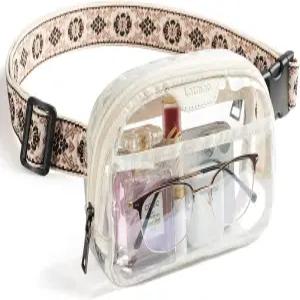 경기장 이벤트용 여자 크로스바디 백 클리어 투명 LATMAP 스포츠용 콘서트