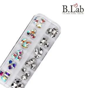- 네일 파츠재료 스톤 크리스탈 큐빅 3D실버오펄메탈 장식 아트
