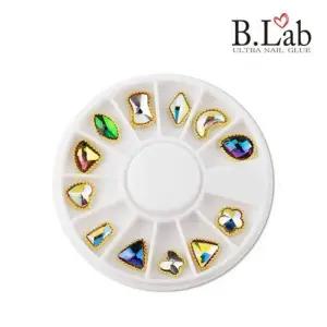 - 네일 파츠재료 스톤 아트 큐빅 칼라 크리스탈보석 손톱장식 메탈