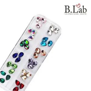 - 네일 파츠재료 스톤 크리스탈 큐빅 3D레인보우보석 손톱장식 메탈 아트
