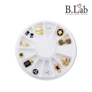 - 네일 파츠 재료 스톤 아트 큐빅 골드 미드나잇 장식 손톱 보석