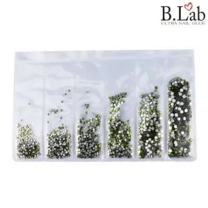 - 네일 파츠 재료 스톤 큐빅 크리스탈 평6종보석 손톱장식 메탈 아트