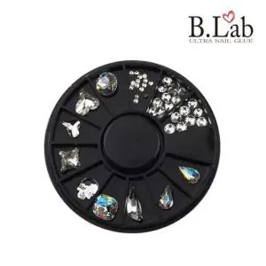 - 네일 파츠 재료 스톤 아트 큐빅 실버 크리스탈 장식 손톱 보석