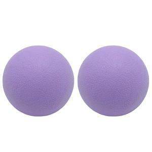 하드 라크로스 볼 마사지 테라피. 딥 티슈 요가 물리치료 근막 이완 근육 (2팩) (보라색)을 위한 견고한 트리거 포인트 도구