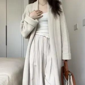 검정 여친 롱 니트 봄가을 아우터 카디건 코트 가디건 admr3