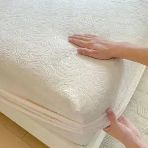 극세사 싱글 퀸 사이즈 겨울 매트리스 밴딩 덮개 커버 침대 침구 따뜻한