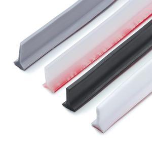 실리콘 워터 스토퍼 자체 접착 구부릴 수 유연한 물 유지 스트립 욕실 문 건식 습식 분리 샤워 댐 배리어