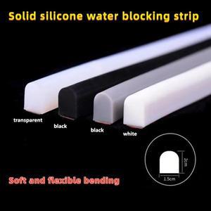 욕실 물 마개 고정 스트립 구부릴 수  문 세탁기 샤워 문턱 댐 장벽