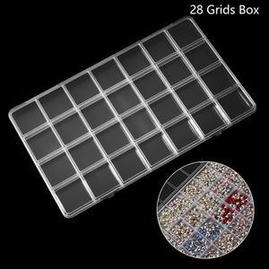 네일 참 다이아몬드 쥬얼리 보관함, 클리어 네일 아트 라인석 도구, DIY 디스플레이 보관 케이스, 정리함