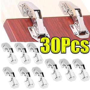 1-30개 캐비닛 힌지 스테인리스 무타공 컵보드 도어 버퍼 숨겨진 플러시 마운트