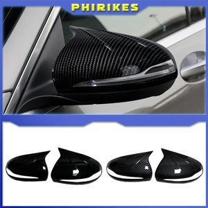 메르세데스 호환-벤츠 호환 C S E GLC G 클래스 AMG W205 X253 W222 W213 백미러 커버 브라이트 블랙 교체