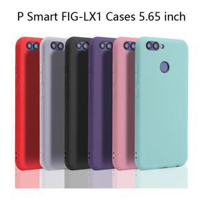 화웨이 P 스마트 2017 PSmart Fig-LX1 케이스 5.65 인치 매트 소프트 TPU 뒷면 커버에 대한 캔디 컬러 실리
