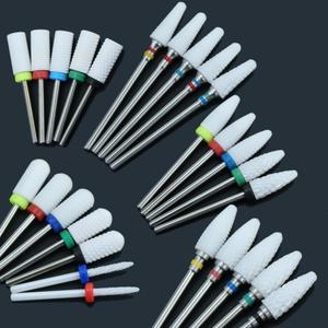 세라믹 네일 드릴 비트 전기 밀링 커터 매니큐어 페디큐어 네일 드릴 머신 액세서리 네일 아트 도구 폴란드