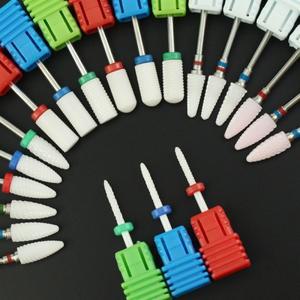 1pcs 세라믹 회전 네일 드릴 비트 큐티클 커터 네일 밀링 머신 매니큐어 액세서리 젤 리무버 네일 도구