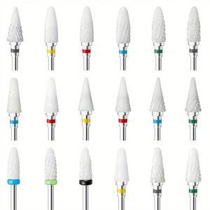 1Pcs 세라믹 밀링 커터 네일 드릴 비트 전기 매니큐어 드릴 페디큐어 밀 비트 기계 파일 네일 아트 액세서