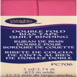 라이트 프로덕츠 더블 폴드 퀼트 바인딩 7/8인치 X3yd 캔디 핑크