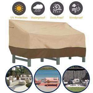 새로운 210D 야외 소파 의자 커버, 손잡이, 정원 방수 방풍 방지 자외선 먼지 비 눈 보호