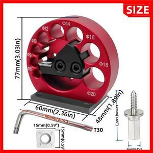 8홀 Dowel Maker 지그 키트 8mm-20mm 카바이드 블레이드 포함 목공 전기 드릴 밀링 Round 보조 도구