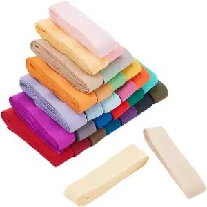 PH PandaHall 30색 탄성 바이어스 테이프 싱글 폴드 바인딩 0.8 신축성 있는 재봉 원단 DIY 의류 액세서리