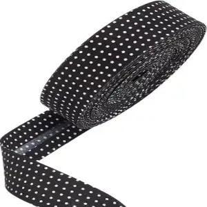 PH PandaHall 24야드 더블 폴드 바이어스 테이프 패브릭 바인딩 솔기 0.78인치 와이드 블랙 공예용 재봉 천