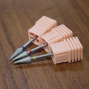 HYTOOS 포인티 버드 다이아몬드 네일 드릴 비트 크롬 프로 러시안 큐티클 비트 (드릴용) 각질 제거 네일 프