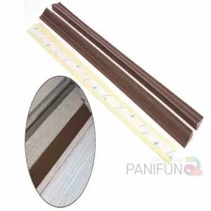 2P 안전 도어턱받침 브라운 범퍼 현관가드 휠체어이동 문가드 문턱 스토퍼 홈가드 몰딩 강화고무