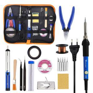 Sumsour 전기 납땜 인두 60W 220V 110V 가변 온도 용접 작업 솔더 수리 도구 키트