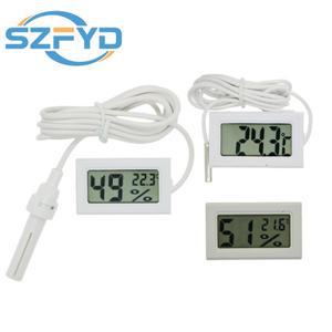 미니 디지털 LCD 온도계 센서 습도계 게이지, 수족관 모니터링 디스플레이, 감지기, 편리한 냉장고