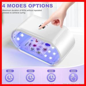 휴대용 접이식 UV 레진 라이트 48W 양면 조사 | 조절 가능한 시간 대형 사이즈 빠른 경화 램프 아트용