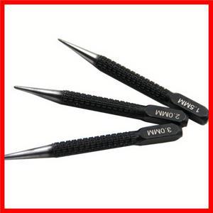 3PCS 센터 펀치 포지셔닝 드릴링 해결사 검정색 원통형 네일 핀 도구 액세서리