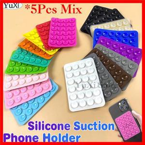 전화 다시에 대 한 5Pcs 실리콘 흡입 컵 고정 패드 자동차 마운트 브래킷 케이스 벽 스탠드 유니버설 안
