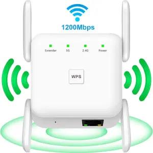 AC1200 무선 WiFi 리피터 부스터 2.4G/5GHz Wi-Fi 신호 증폭기 확장기 라우터 네트워크 Wlan Repetidor