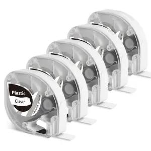 Aken Phomemo P12 라벨 테이프 Dymo LetraTag 호환 Q5-TB231 리본 교체 PRO LT-100H 메이커용 5 개